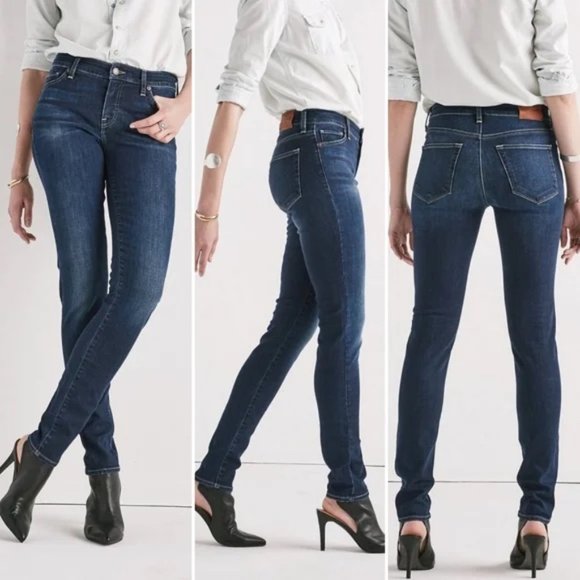 Lucky Brand Denim - Lucky Brand Mid Rise Hayden Skinny Jean Dark Wash Denim Size 8 / 29